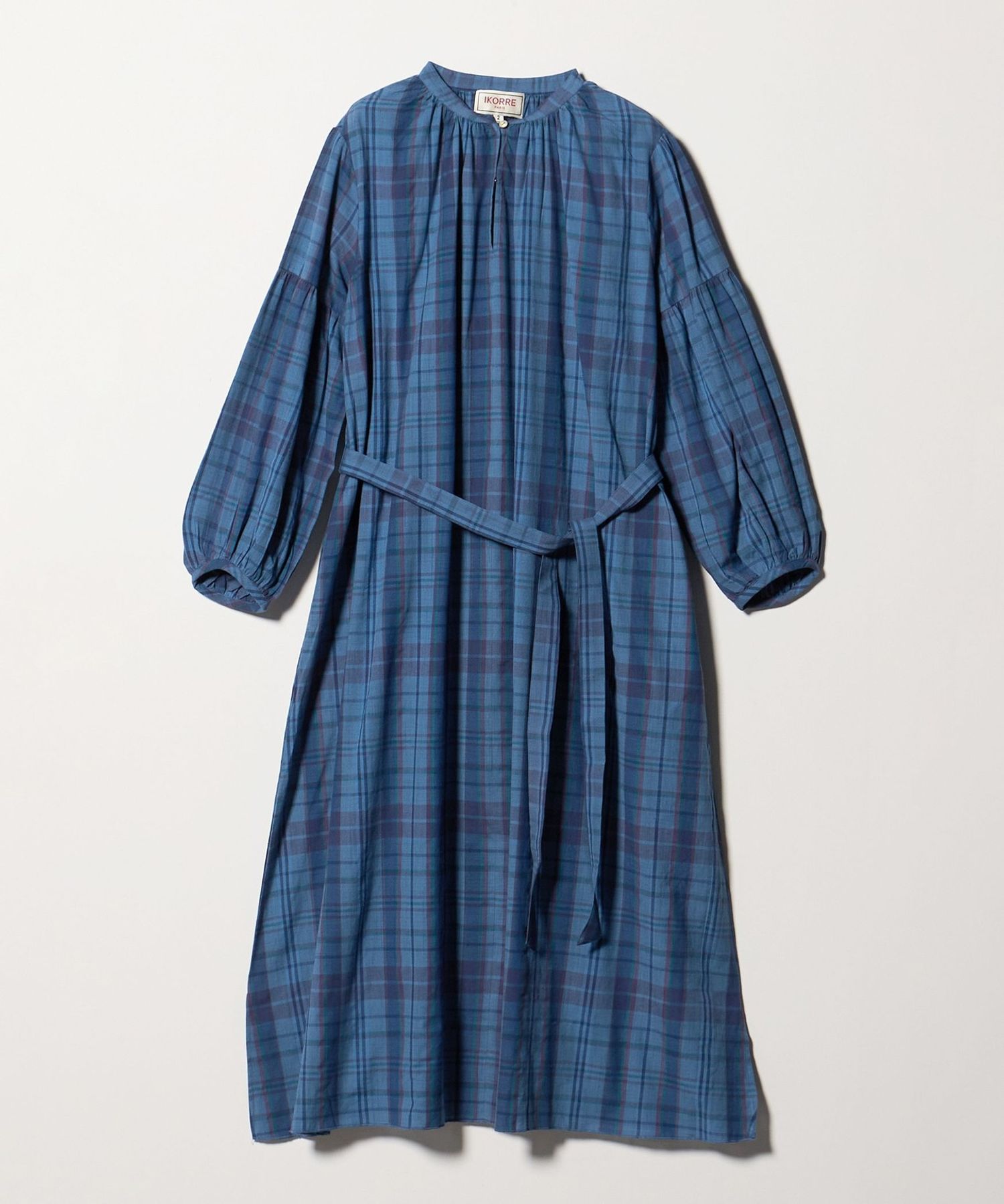IKORRE PARIS＞DRESS IN MADRAS/ワンピース