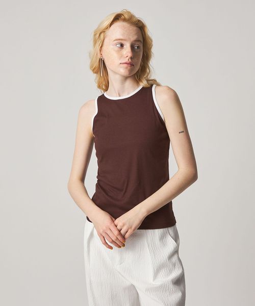 steven alan/＜Steven Alan＞リンガー アメリカンスリーブ タンクトップ/Tシャツ / カットソー