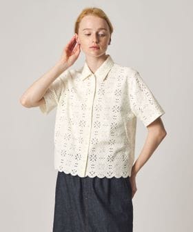 steven alan/＜Steven Alan＞レース ショートスリーブ シャツ/シャツ / ブラウス