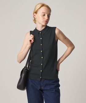 steven alan/＜Steven Alan＞コットン ポロカラー ノースリーブ プルオーバー/Tシャツ / カットソー