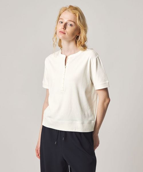 steven alan/＜Steven Alan＞コットン ヘンリーネック ショートスリーブ プルオーバー/Tシャツ / カットソー