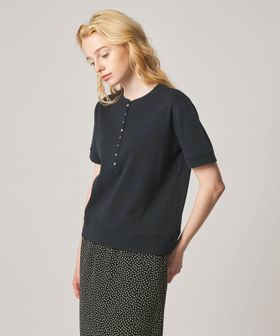 steven alan/＜Steven Alan＞コットン ヘンリーネック ショートスリーブ プルオーバー/Tシャツ / カットソー
