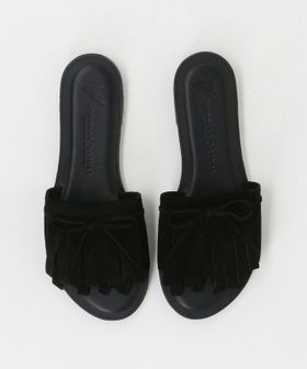 NICOLAS LAINAS/＜NICOLAS LAINAS × Steven Alan＞FRINGE SANDALS BLACK/サンダル/サンダル