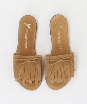 NICOLAS LAINAS/＜NICOLAS LAINAS＞FRINGE SANDALS BEIGE/サンダル/サンダル