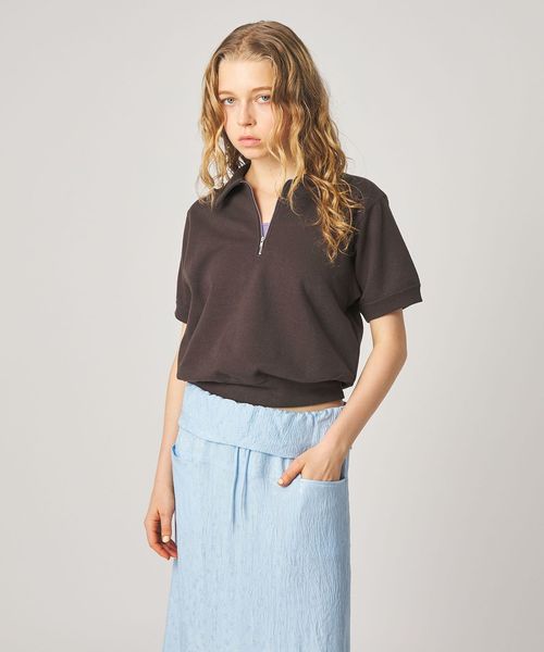 steven alan/＜Steven Alan＞コットン スウェット ハーフジップ プルオーバー/スウェット / パーカー