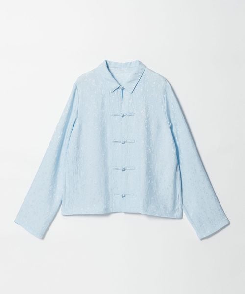 steven alan/＜Steven Alan＞フラワー ジャガード チャイナモチーフボタン シャツ/シャツ / ブラウス