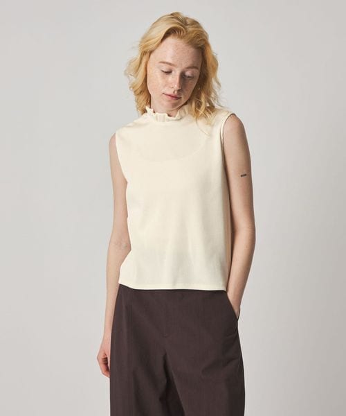 steven alan/＜Steven Alan＞フリル ノースリーブ Tシャツ/Tシャツ / カットソー