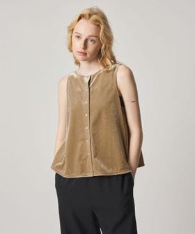 steven alan/＜Steven Alan＞ベロア ペプラム ノースリーブ/Tシャツ / カットソー