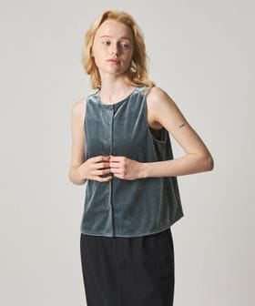 steven alan/＜Steven Alan＞ベロア ペプラム ノースリーブ/Tシャツ / カットソー