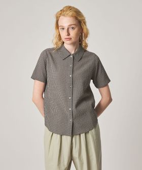 steven alan/＜Steven Alan＞コットン サッカー ハーフスリーブ シャツ/シャツ / ブラウス