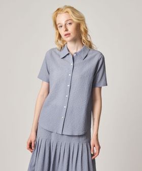 steven alan/＜Steven Alan＞コットン サッカー ハーフスリーブ シャツ/シャツ / ブラウス