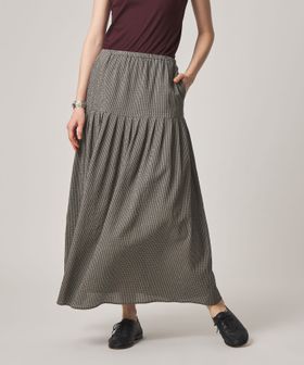 steven alan/＜Steven Alan＞コットン サッカー タック ロング スカート/その他スカート