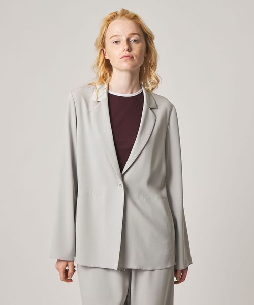 steven alan/＜Steven Alan＞バックサテン ジョーゼット  ジャケット/テーラードジャケット