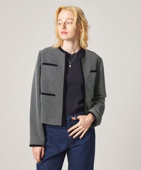 steven alan/＜Steven Alan＞ジャガード ブルゾン/ノーカラージャケット