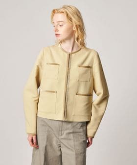 steven alan/＜Steven Alan＞ジャガード ブルゾン/ノーカラージャケット