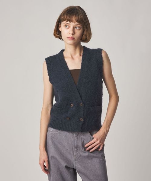steven alan/＜Steven Alan＞ウール モヘヤ ナイロン ダブルボタン ベスト/ベスト