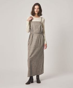 steven alan/＜Steven Alan＞ヘリンボーン ツイードライク エプロン ワンピース/キャミソールワンピース