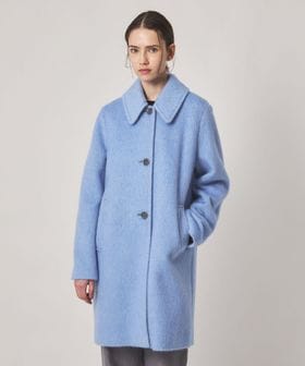 steven alan/＜Steven Alan＞ウール モヘヤ ミックス シャギー ミドルコート/ステンカラーコート