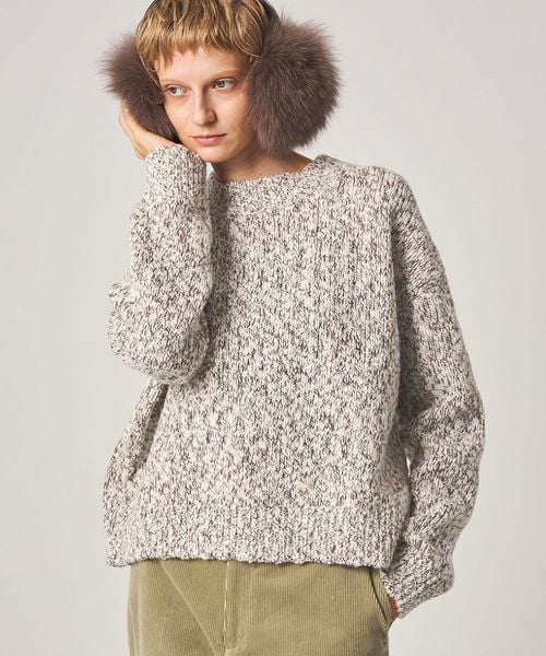 steven alan/＜Steven Alan＞ウール ナイロン ミックスヤーン プルオーバー/ニット / セーター