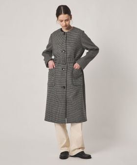 steven alan/＜Steven Alan＞チェック ベルト コート/ノーカラーコート