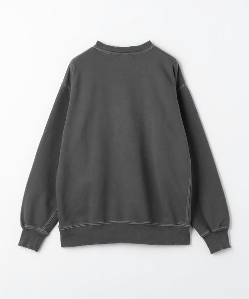 JieDa＞ J ロゴ ダメージ クルーネック スウェット