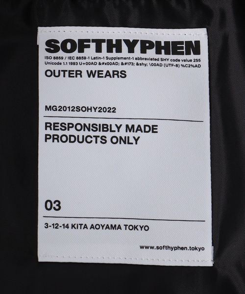 SOFTHYPHEN＞ ビッグポケット オーバーサイズ MA―1