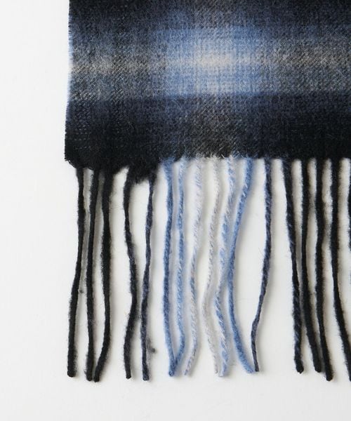 ●BEGG&CO for UNITED ARROWS ウールアンゴラマフラー幅広 ◇52.BEGG&CO ベグアンドコー UNITED ARROWS ユナイテッド