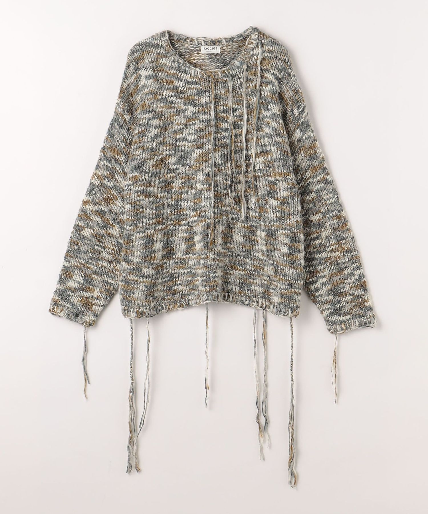 美品✨フォクシー ダウン&カシミヤ100% 異素材切替 ニットコート シナモン 極美品☆FOXEY☆ダウン＆カシミヤ100％ニットコート☆シナモン☆