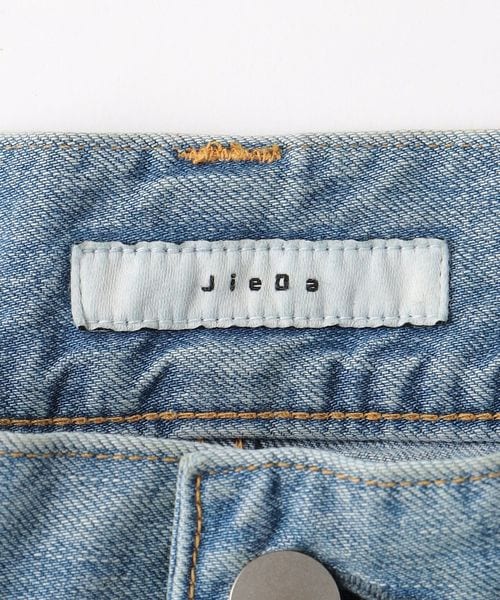 Jieda ダメージワンタック ワイド ストレート デニム パンツ JieDa＞ ダメージ ワンタック ワイド ストレート デニム パンツ
