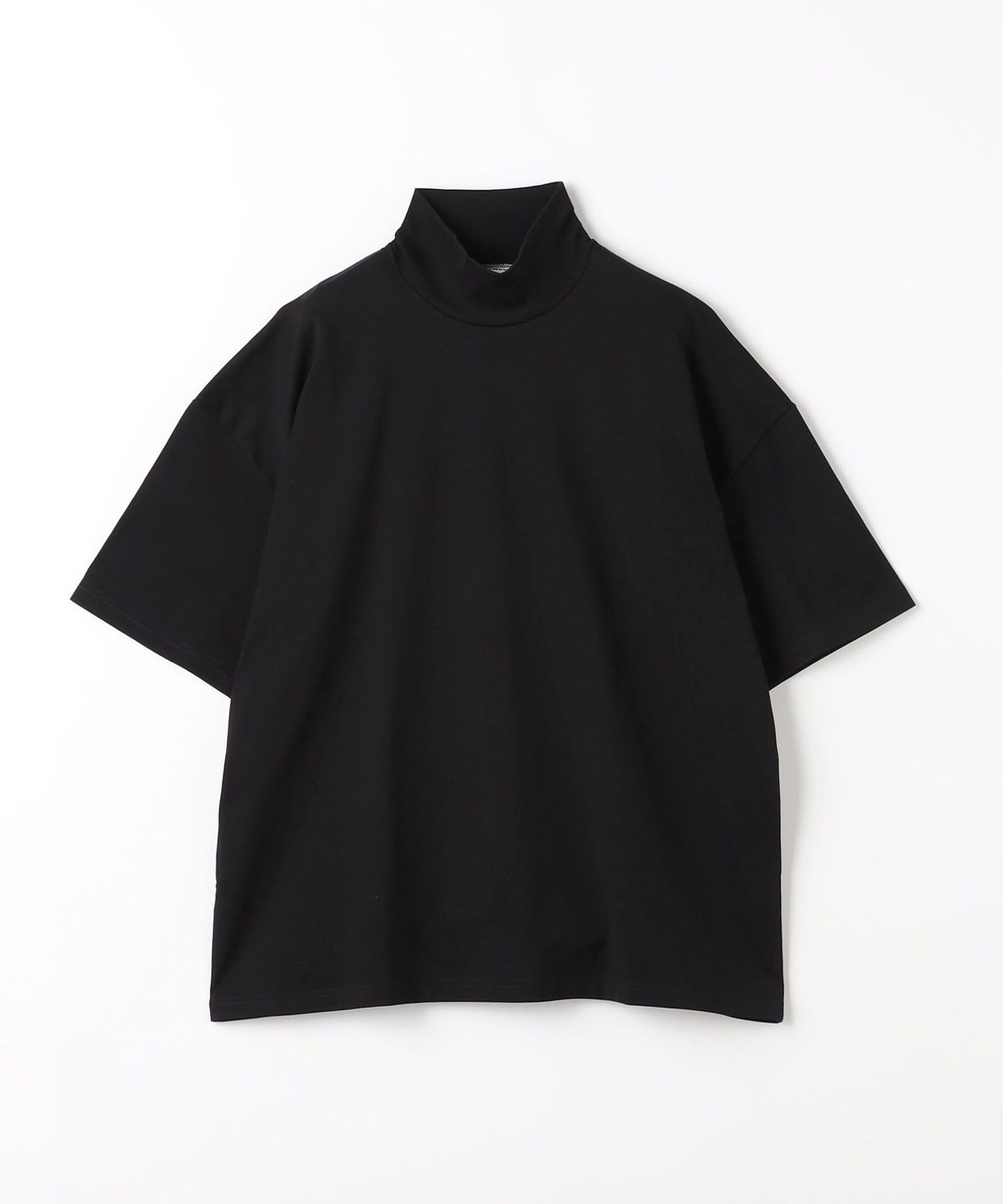 SOFTHYPHEN＞ ショルダー プリーツ ハイネック ビッグ Tシャツ