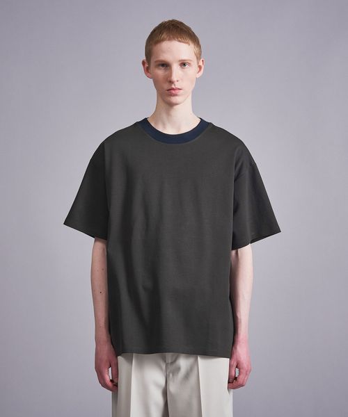 PEARLY GATES★完売品ポンチローマTシャツ黒1 シルケット バイオ ポンチ トリム Tシャツ