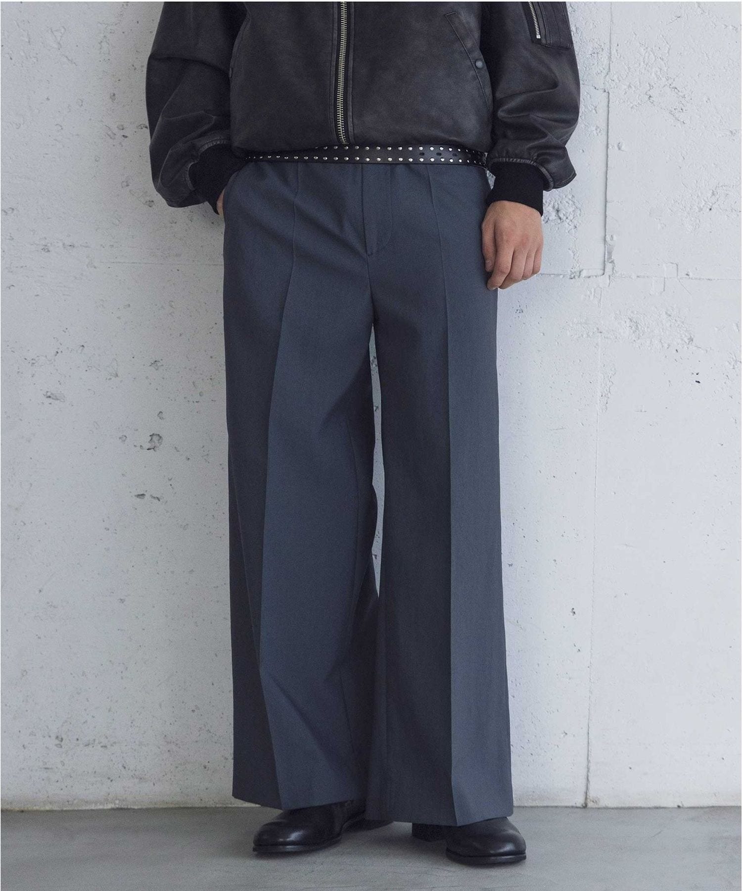 エアーバックサテンシリーズ ルーズ セミフレア パンツーセットアップ  