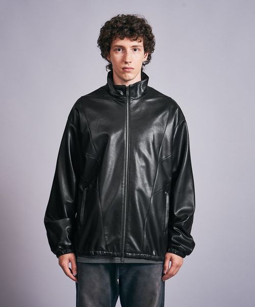 BEAUTY&YOUTH UNITED ARROWS 合成皮革 ジャケット BEAUTY＆YOUTH UNITED ARROWS 革ジャン ライダース シープレザー