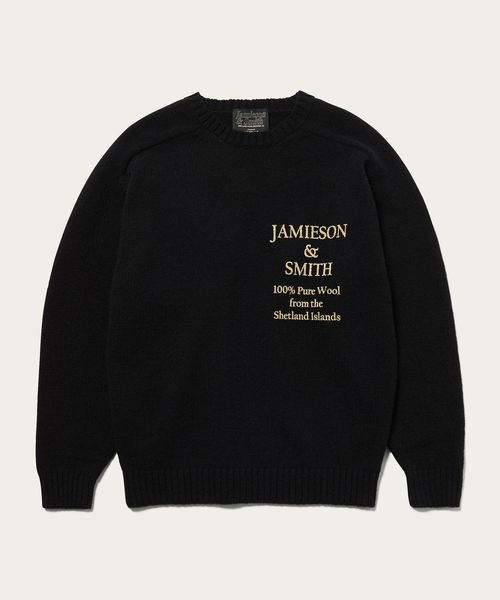 UNITED ARROWS スコットランド製シェットランド クルーネックニット JAMIESON & SMITH × monkey time＞ シェットランド クルーネック