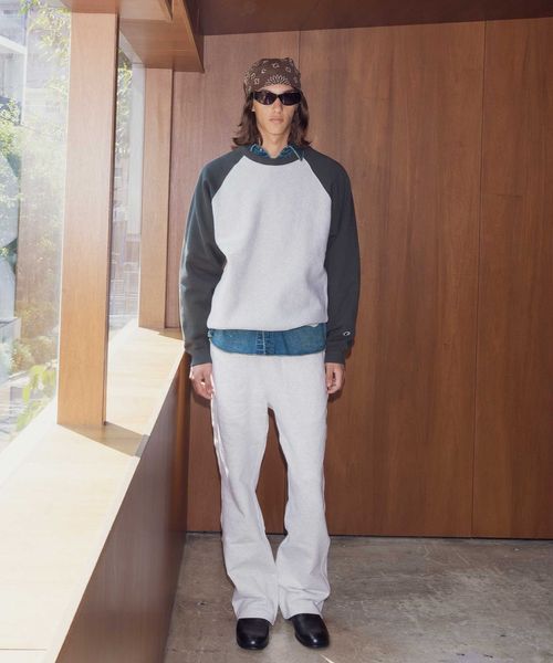 Champion × monkey time＞ ラグランスリーブ スウェット