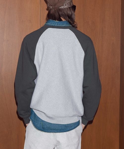 Champion × monkey time＞ ラグランスリーブ スウェット