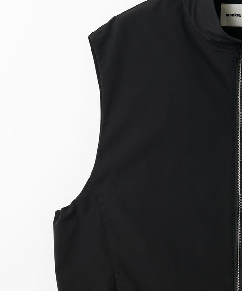 Black &White 撥水ホワイト ストライプ ジップアップベスト THE NORTH FACE ザ・ノース・フェイス ベスト メンズ レディース
