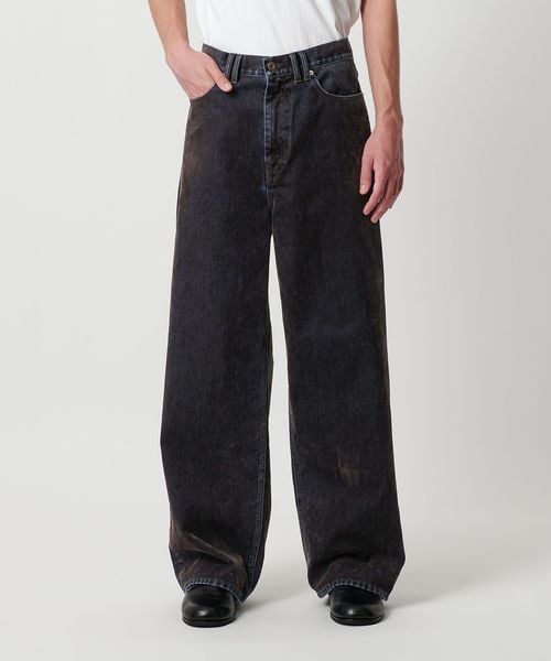 試着程度現行品　ユナイテッドアローズ70sカラー デニムバギーパンツ 1200024F1939_m1_c101.jpg