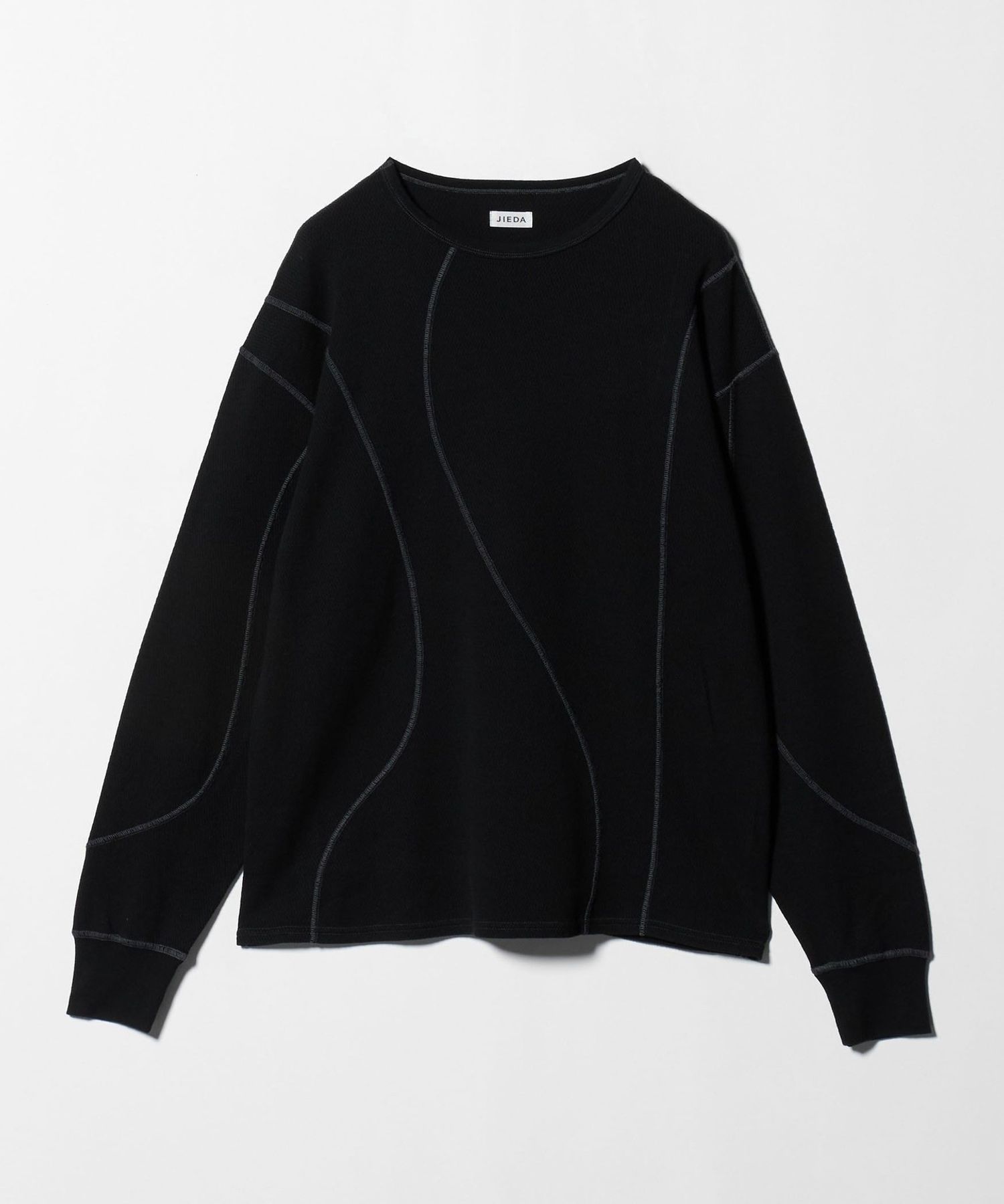 JieDa＞ワッフル ステッチ ロングスリーブ