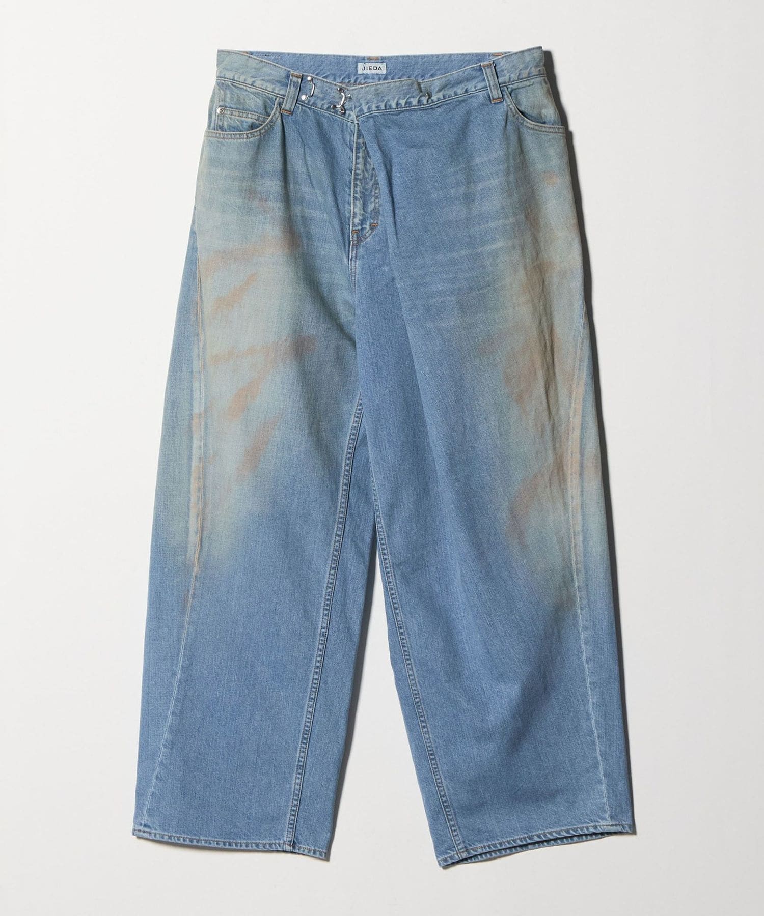 JieDa＞オーバーラップ デニム パンツ