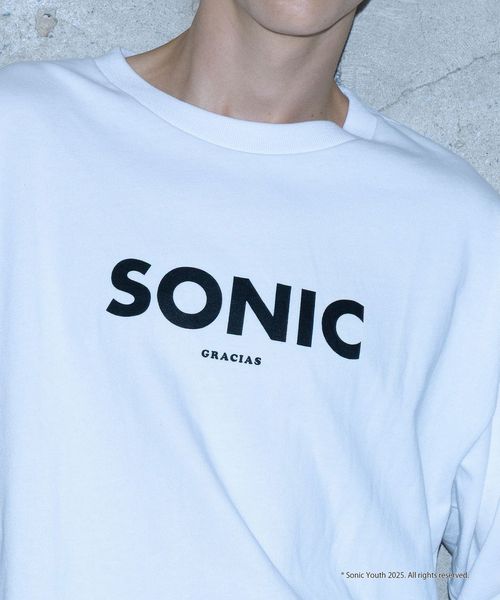 SONIC YOUTH × monkey time＞プリント ロングスリーブ Tシャツ