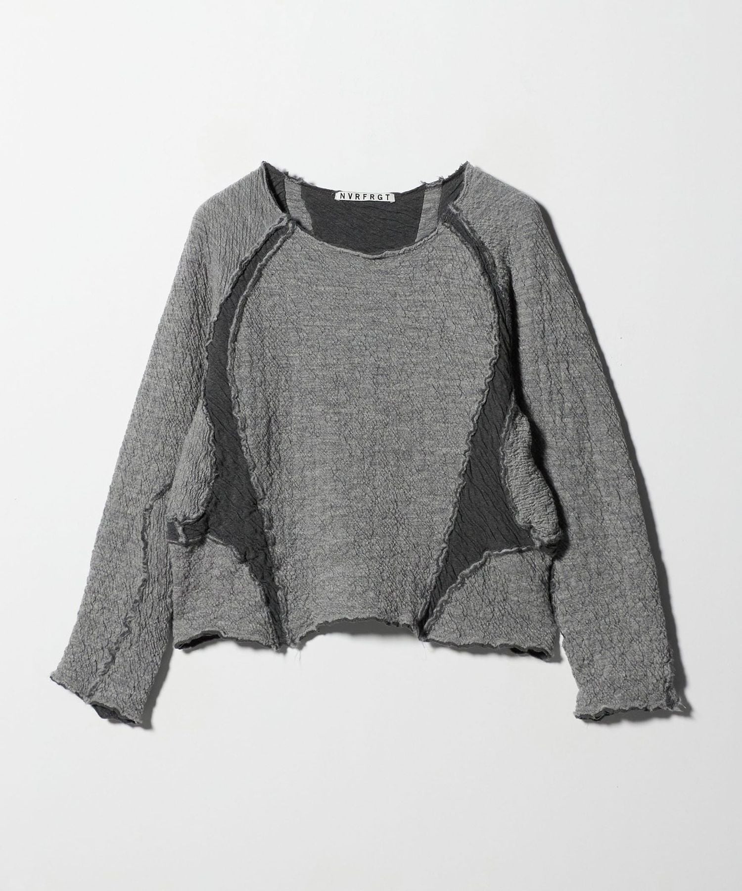 NVRFRGT＞パネル ロングスリーブ Tシャツ