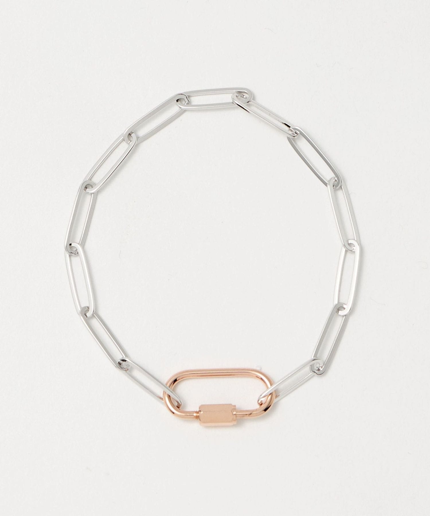 美品　THE OBJECT チェーンブレスレット THE OBJECT＞ミニ カラビナ ブレスレット