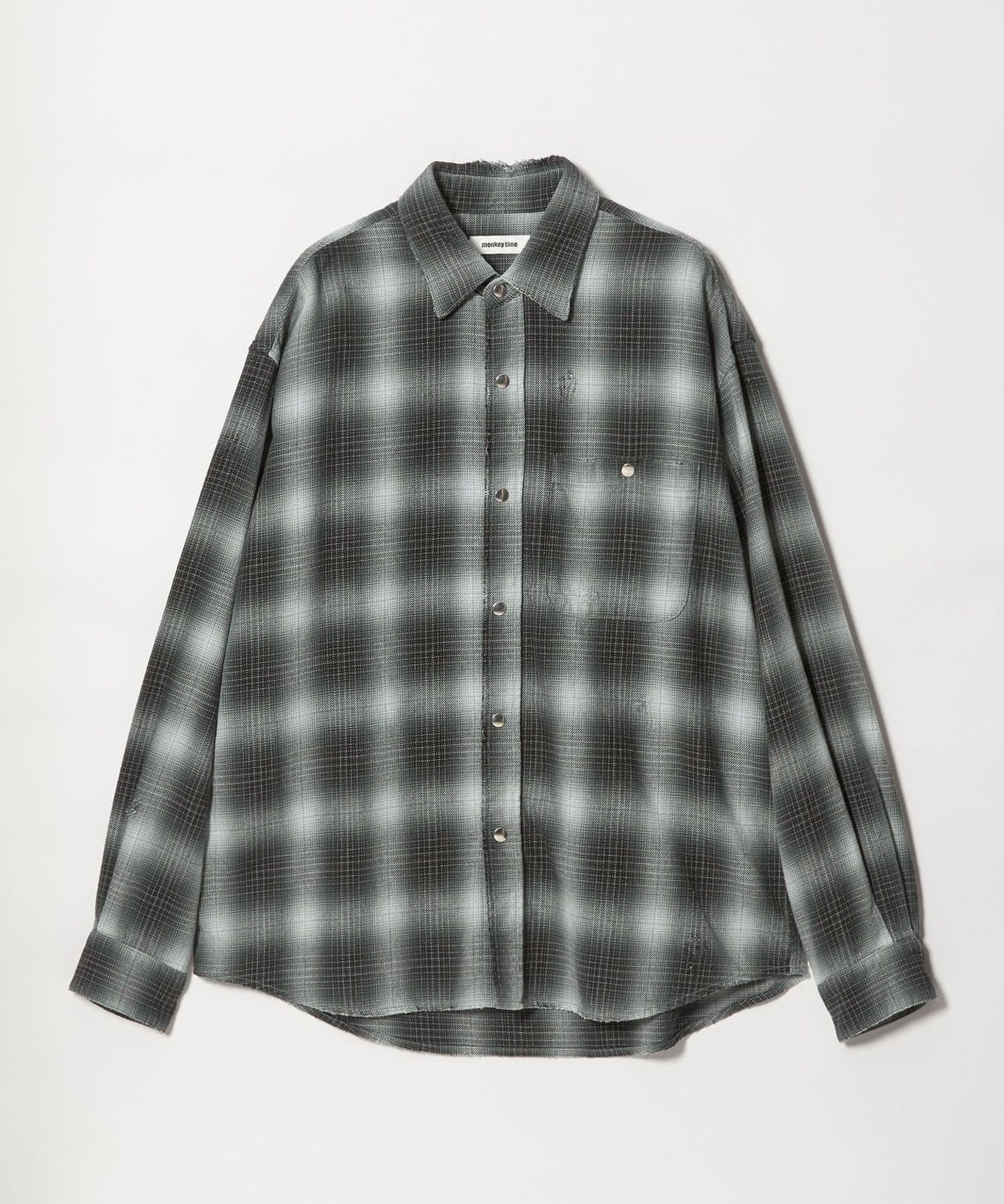 ユナイテッドアローズ♡ネルシャツ ディストレスト ネル チェック シャツ