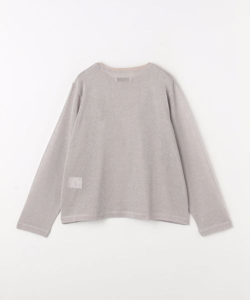 soerte メッシュ切り替えロングスリーブT サイズ3 グレー soerte tシャツ MESH PANEL LONG SLEEVE TEE / メッシュ切り替え