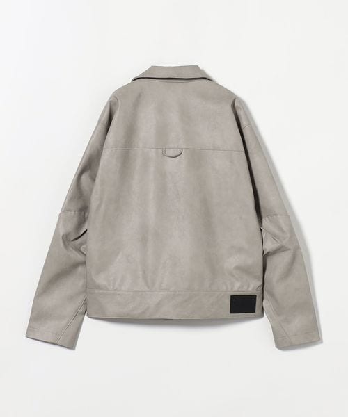 JieDa＞ レザーライク ジャケット