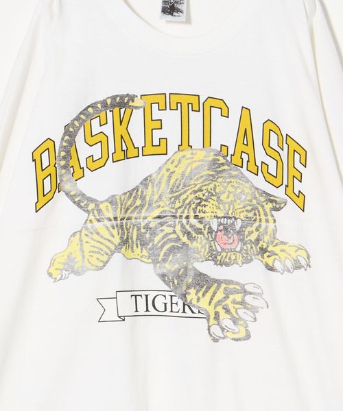BASKETCASE GALLERY＞ TIGER FOOTBALL ロングスリーブ Tシャツ 