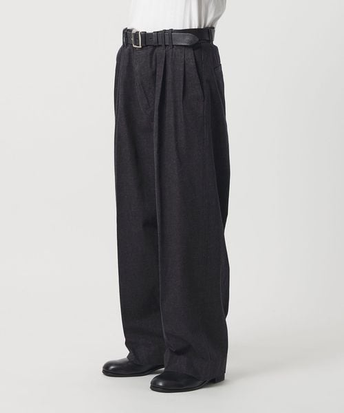 monkey time/エイジレス デニム 2P ワイド ストレート パンツ/デニムパンツ