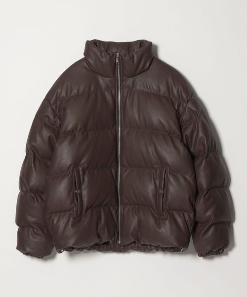 monkey time/レザーライク ダウン ジャケット/ダウンジャケット / ダウンベスト