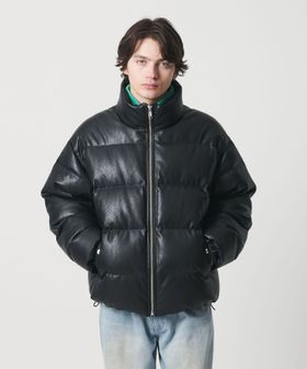 monkey time/レザーライク ダウン ジャケット/ダウンジャケット / ダウンベスト